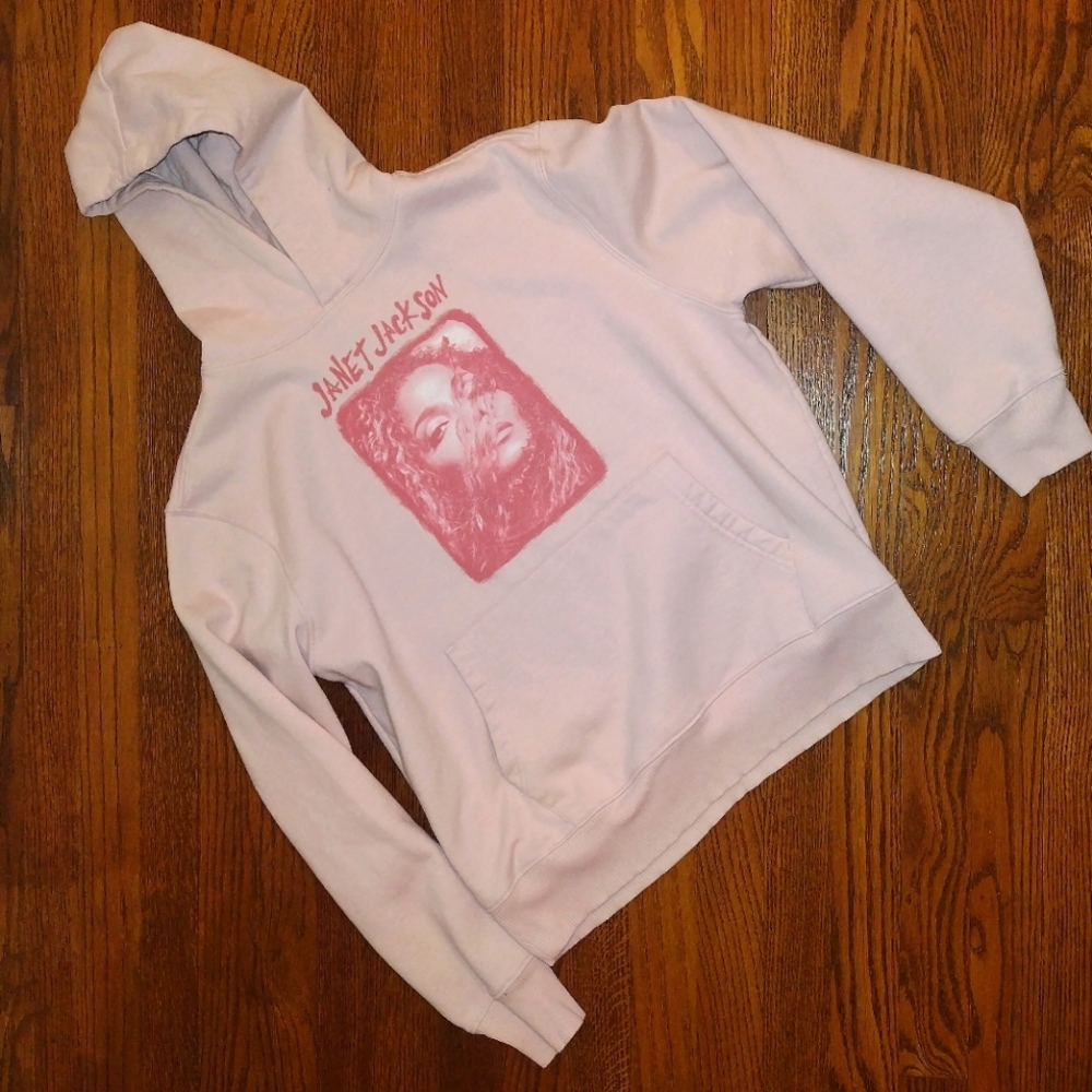 Old Navy Women's Pink Janet Jackson Hoodie Size Small
